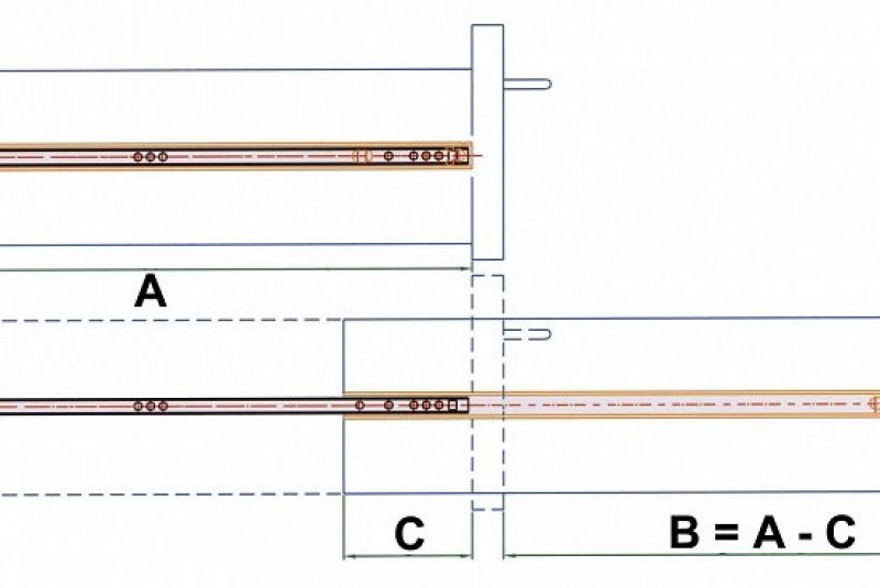 Nábytkové kovanie - Výsuvy, zásuvky / Guličkový polovýsuv - foto Nábytkové kovanie - Výsuvy, zásuvky / Guličkový polovýsuv - foto